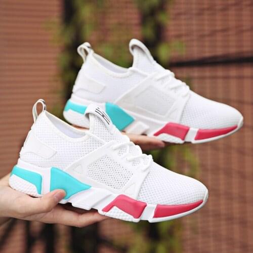 2021 Hot Sale Running Shoes Women Sport Shoes Outdoor Lace-up Platform Sneakers Air Mesh Breathable Walking Jogging Gym Trainers