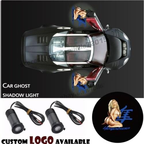 2PcS Wired Falcon Logo Car Door Welcome Laser Projector Step Ghost Shadow Light