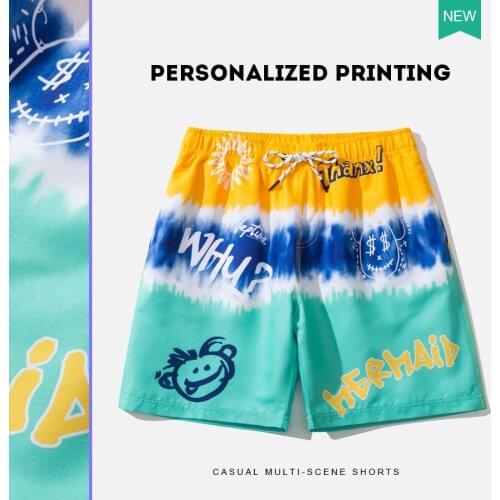 2021 Summer Mens Swimming Shorts Quick Dry Swimwear Beach Shorts Swim Trunks Bathing Suit Swimsuit Maillot De Bain Homme