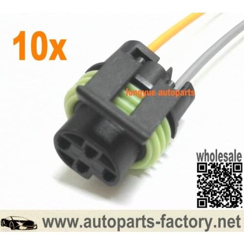 Longyue 10pcs 2 Wire Oil Pressure Switch Connector Pigtail Wiring TPI for GM 87-88 Camaro Firebird