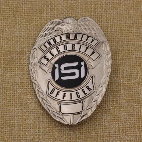 2019 Custom Metal Silver Officer Badge for Sale
