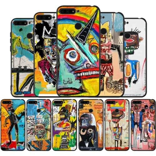 Jean Michel Basquiat Art Graffiti Black Silicone Soft Phone Case For Honor 8X 9 8 10 20 30 Lite Pro MATE 9 10 20 30 Pro Lite