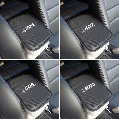 Interior Universal Size Car Armrest Pad Covers for Peugeot 206 207 208 306 307 308 407 408 508 2008 3008 accessories