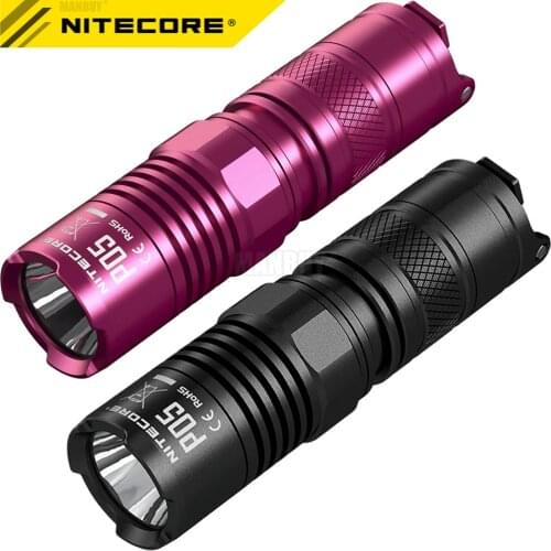 NEW NITECORE P05 18350 CR123 CREE XML2 U2 LED Law Enforcement Military Hand Lamp Precise Flashlight MINI Self-Defense Pink Black