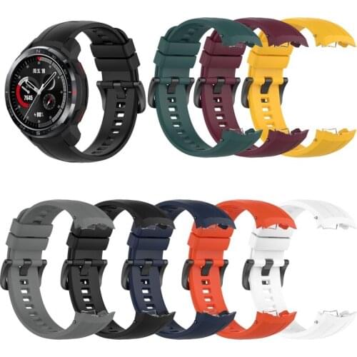 Replacement Sport Silicone Watch Band Wrist Strap for Huawei Honor GS Pro Smart Watch Adjustable Watchbands