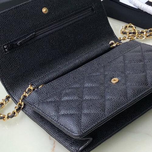 Luxury brand fashion simple small square bag wallet womens designer real leather chain mobile woc shoulder handbags NEW