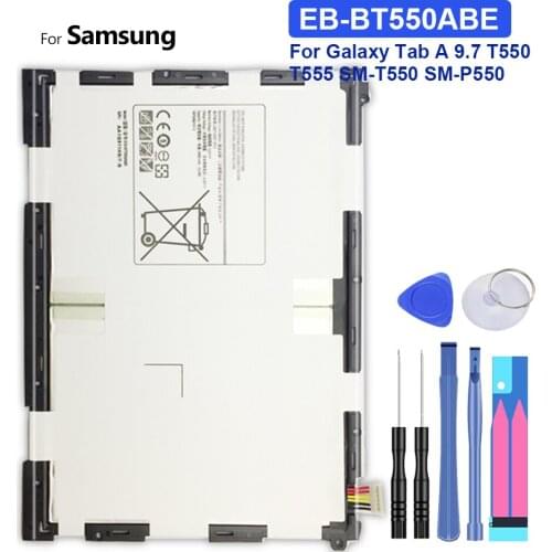 EB-BT550ABE 6000mAh Replacement Battery For Samsung Galaxy Tab A 9.7 T550 T555 SM-T550 SM-P550 SM-P351 +Tracking Number