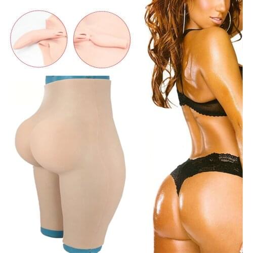 Upgrade Lift Hip Silicone Realistic Vagina Panties Shemale Crossdresser Pussy Pants Transgender Artificial Sex Fake Underwear 18