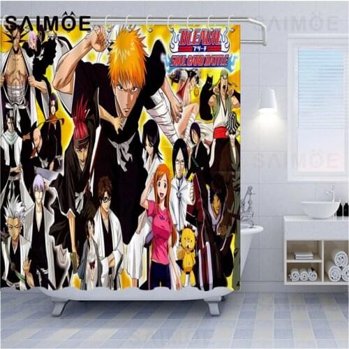 Japan Anime Curtains Curtains Living Room BLEACH Cartoons Curtain For Kids Children Bedroom Kitchen Decor Ultra Micro Shading