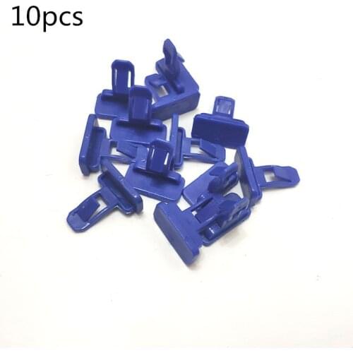 Fit For 10PCS BLUE NYLON TRIM BUMPER CLIPS FASTENERS FOR TOYOTA CAMRY PRIUS HILUX RAV4 YARIS Land Cruiser 2008-2016