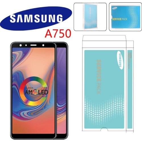 6.0'' Super AMOLED LCD For Samsung Galaxy A7 2018 A750 SM-A750F A750F Display With Touch Screen Assembly Replacement Part