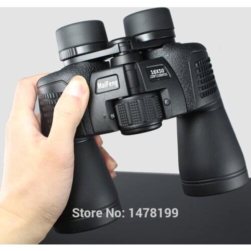 Maifeng Binoculars 16X50 High Power Field-glasses Telescope Film Bak4 Tourism Optical Outdoor Eyepiece New Waterproof Green 50mm