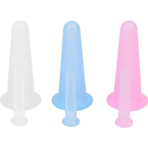 2/4Pc Jar Silicone Vacuum Cupping Cans For Massage Ventouse Anti Cellulite Suction Cups Face Body Pain Relief Massage Masajeador