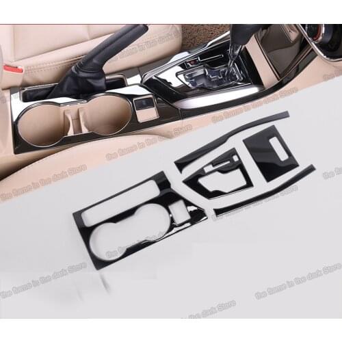 Lsrtw2017 auto Styling Car Cup Frame Trim for Toyota Corolla 2013 2014 2015 2016 2017 2018 E170 Interior Accessories Chrome gear