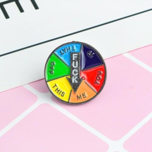 Color Button Arrow Brooch Shirt Collar Badges Alloy Enamel Pins Broches for Men Women Badge Pins Brooches Jewelry Accessories