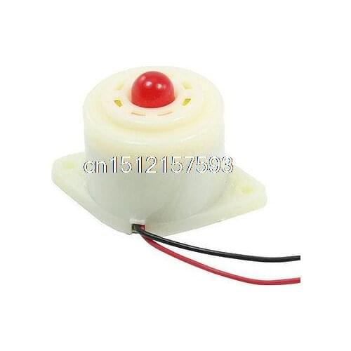 DC 24V Electronic Red LED Flashing Alarm Buzzer Siren 100dB BJ-3
