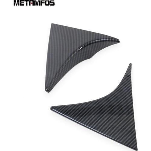 For Hyundai Tucson 2015-2018 2019 2020 Carbon Fiber Rear Window Side Wing Spoiler Strip Molding Trim Exterior Car Accessories