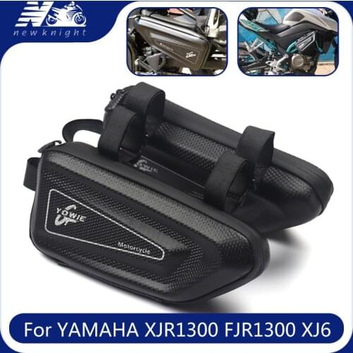For YAMAHA XJR1300 FJR1300 XJ6 FZ6R TDM 900 XV950 FZ25 VMAX Motorcycle Waterproof Tool Side Package Hard Case Triangle Bag Kit