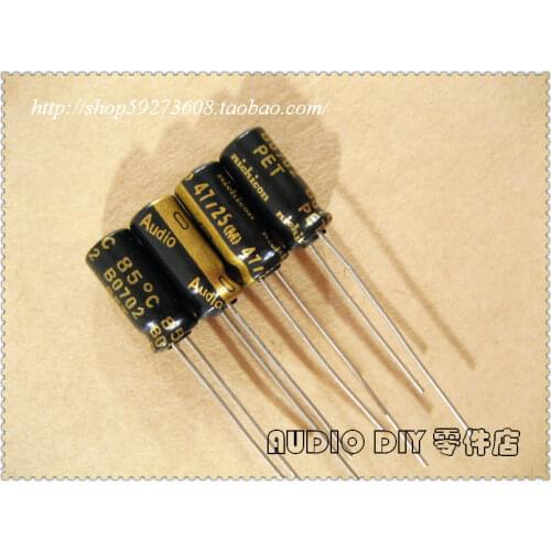 2020 hot sale 30PCS/50PCS Nichicon Audio Series Electrolytic Capacitor for 47uF/25V Audio free shipping