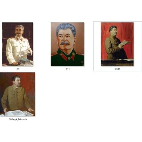 4P # wholesale painting # the Soviet Union Russia Great leader Joseph Stalin portrait print art painting--free shipping cost