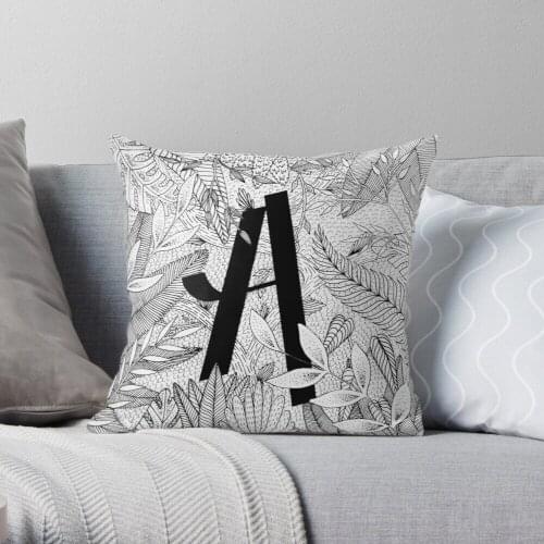 A team Throw Pillow Cushion Cover Polyester throw pillows case on sofa home living room car seat decor 45x45cm