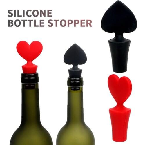 Creative Wine Bottle Stopper Food Grade Silicone Champagne Beer Coke Leak Free Bottle Caps Wine Stopper Kitchen Bar Accessories