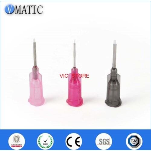 High Quality 100Pcs 0.5'' Length TEF Lined Tips Luer Lock Glue Dispensing Needle Tip 1/2 Inch