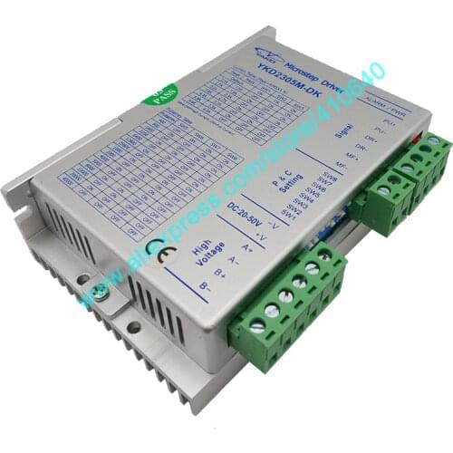 Genuine YAKO Stepper Motor Driver YKD2305M-DK Updated from YKD2305M or BKD245M DC20 to 50V Better Performance for CNC Router