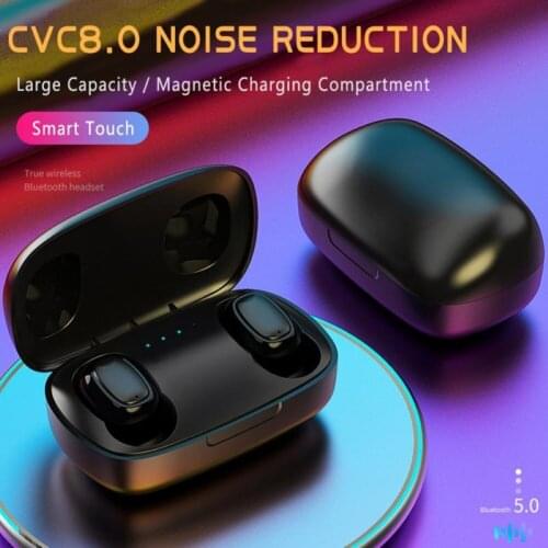 TWS T10 Bluetooth 5.0 Earphone Sports Waterproof 9D Stereo Wireless Stereo Music Touch Display Earphones for IOS /Android Phones