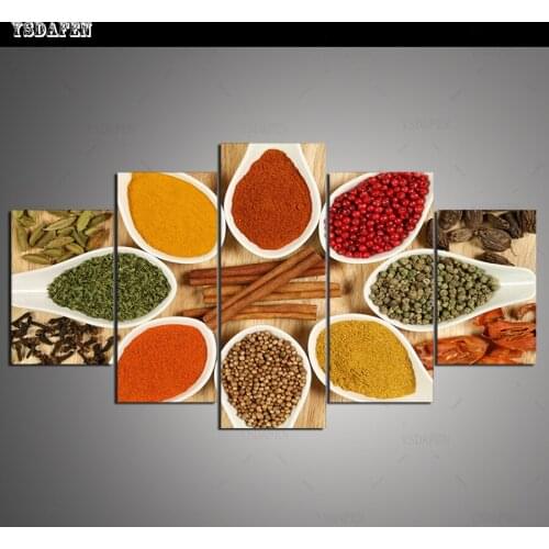 Op de muur HD print olieverf modulaire foto Scenery poster kind room decor woondecoratie 5 stks canvas art z099