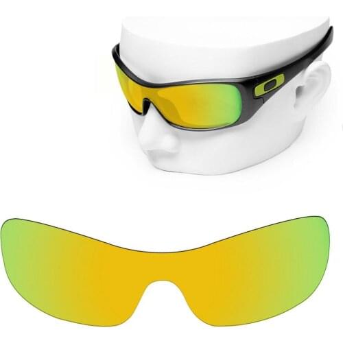 OOWLIT Polarized Replacement Lenses of 24K Gold for-Oakley Antix Sunglasses