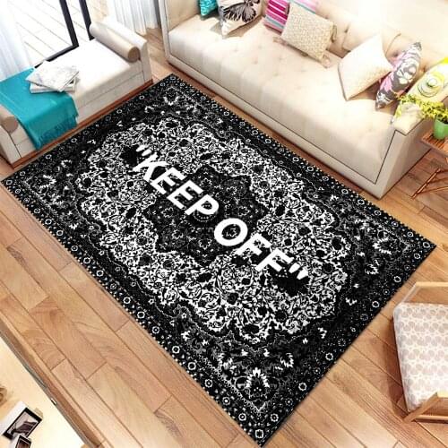 Keep Off Vintage Pattern Carpet, Modern Rug, Area Rug, 3d Print Carpet, Non Slip Flor Carpet