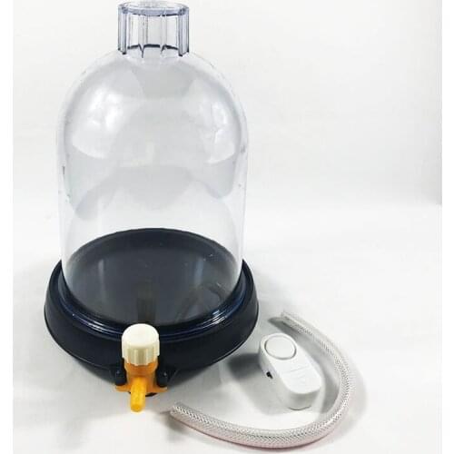 Vacuum Hood Suction Disc Bell In Vacuum Laboratory Jar Sound Physics For Sound Propagation Experiment And Low-Pressure Plastic