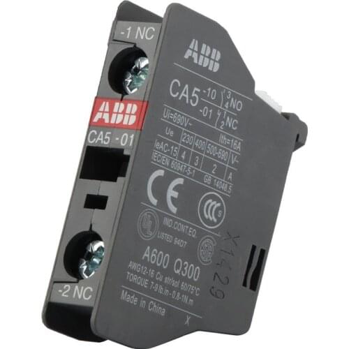 ABB AC contactor auxiliary contact annex CA5-01 1NC CA5-10 1NO CAL5-11 1NO1NC CAL18-11 1NO1NC Module