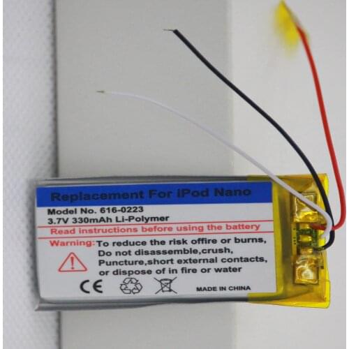 ISUN 20pcs/lot 330mAh battery replacement for iPod Nano 1 1st Gen MP3 1GB 2GB 4GB