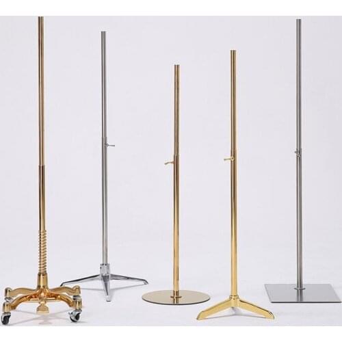 Fashio iron Square round chassis, triangular universal wheel prop base,accessory electropla support rod Height can adjusted D110