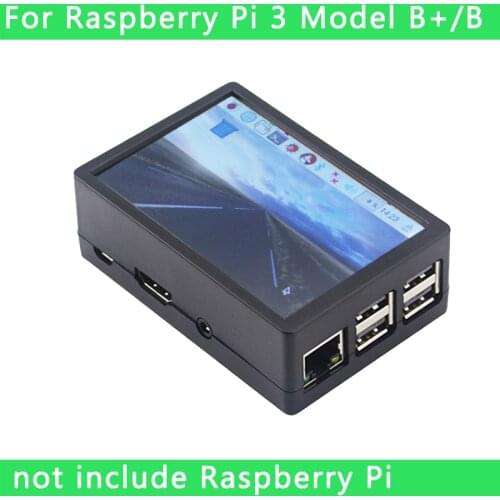 3.5 inch Raspberry Pi 3 Model B+ Touch Screen 480*320 LCD Display + Touch Pen + ABS Case for Raspberry Pi 4 Model B / 3B+ /3B