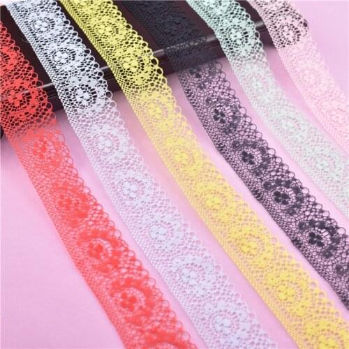 10yards/Lot Lace Ribbon Embroidered Lace Trims African Lace Fabric Material Trimmings for Diy Sewing Accessories Clothing