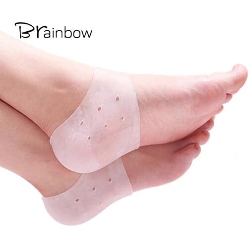 2pcs=1pair Silicone Gel Heel Socks Orthopedoc supplies Moisturizing Anti-slip Maintenance Cracked Foot Skin Care Protectors Tool