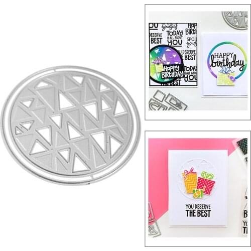 2020 New Round Frame Metal Cutting Dies For Mould Cut Making Pattern Background Album Greeting Card Scrapbooking No Stamps Sets