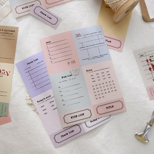 4Sheets/Pack Written Labels Tag Scrapbooking Paper Stickers Set Stationery DIY Craft Diary Decoration Household Supplies