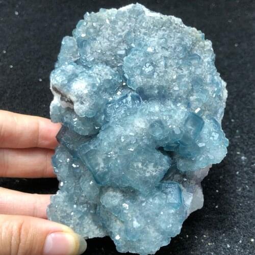 451.3g natural blue-green fluorite mineral ring vein healing teaching specimen stone decoration collection ornaments