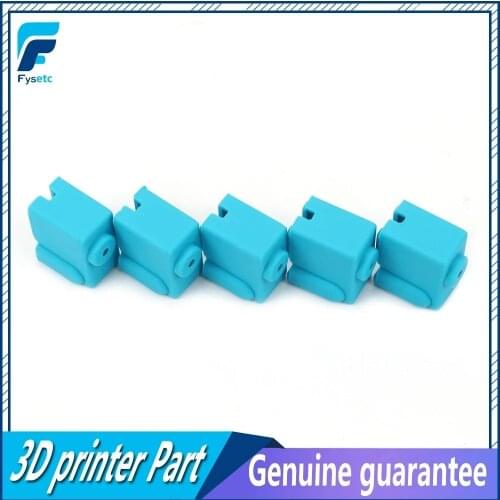5pcs Blue Volcano V2 Silicone Sock For H59 Volcano Heated Block J-head Hotend Bowden/Direct Extruder Block Cover 3D Printer Part