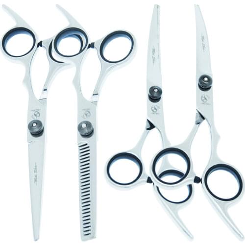 Meisha 6.0" Professional Pets Grooming Scissors Set for Hairdressing Dogs Cutting Thinning Curved Shears Puppy Clipper B0004A