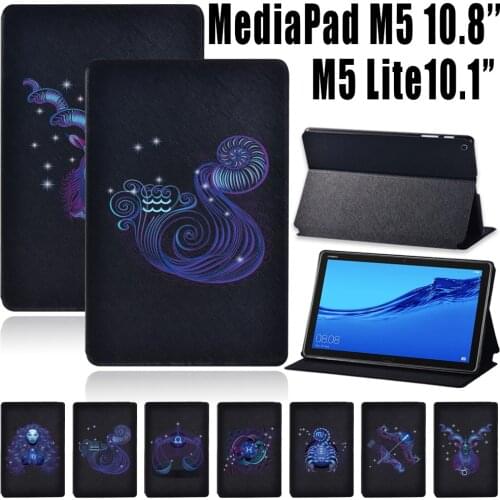 Tablet Case for Huawei MediaPad M5 10.8 Inch/MediaPad M5 Lite 10.1 Inch Tablet Durable Cover Case + Free Stylus