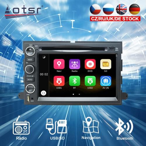 For Ford Explorer 2006 - 2009 F150 2004 - 2008 Wince 6.0 CD DVD Player Single DIN 7 Inch GPS Navigation Player BT in-Dash Radio