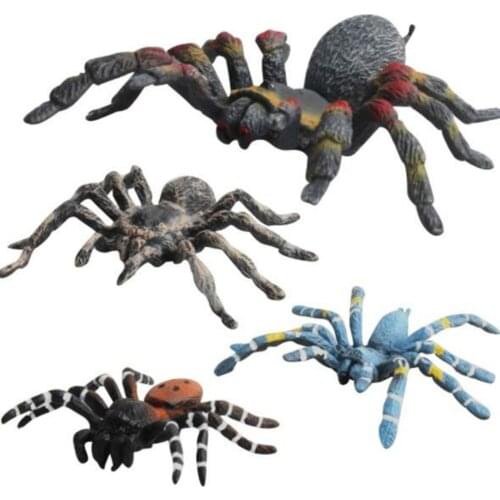 Artificial Game Educational Toys Spider Halloween Decoration Simulated Spider Figurines Kids' Educational Tricky Toy
