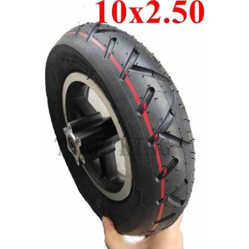 10x2.50 wheel Tyre 10 Inch 10*2.50 Inner Tube Outer Tire with Alloy hub for Electric Scooter Accessories