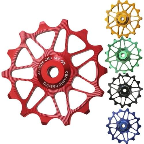 14T Rear Derailleur Pulley Set Wide And Narrow Tooth Guide Wheel Support 7 8 9 10 11 Speed For Shimano Sram MTB Road Bike Parts