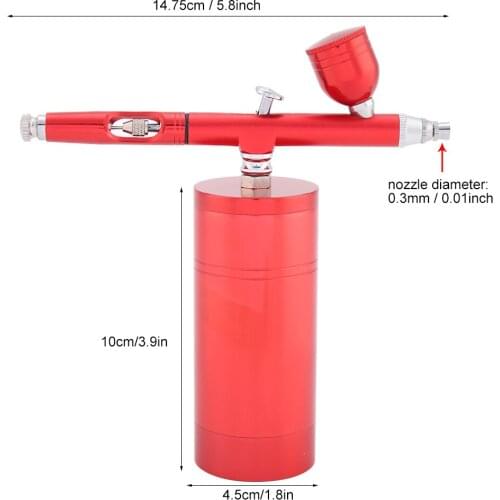 Dual Action Airbrush Air Compressor Kit With 0.3mm Nozzle US&EU Plug Spray Gun Painting Set For Manicure Craft Cake Air Brush